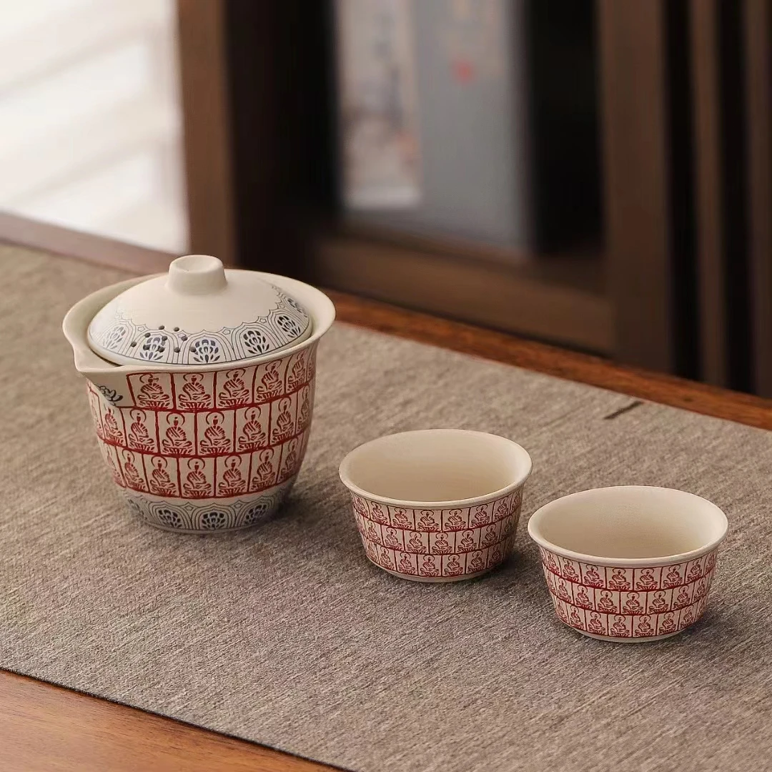 E731-万佛一壶两杯旅行茶具