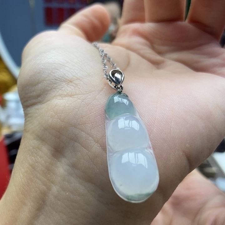 翡翠银S925镶嵌颈饰吊坠2