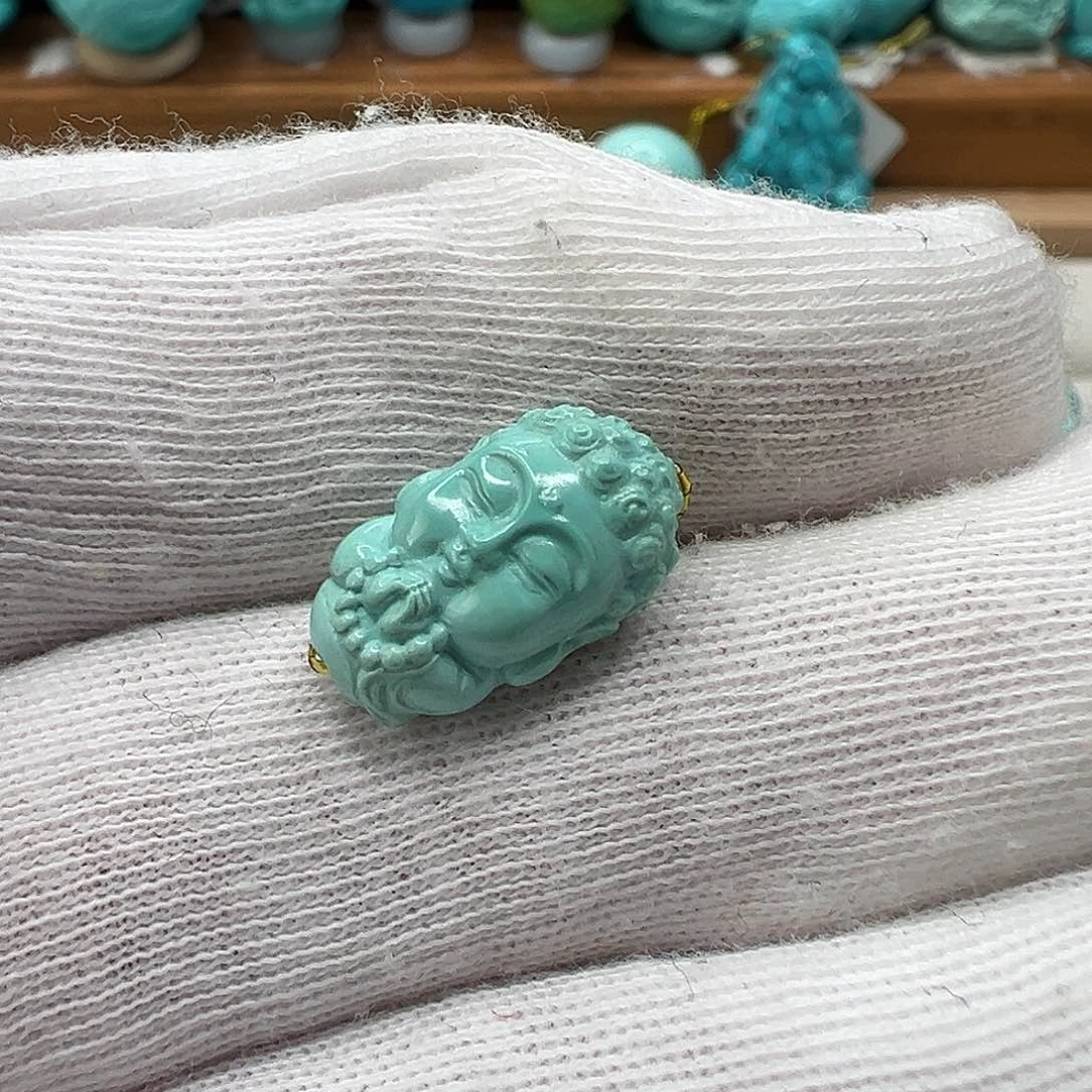 绿松石宝宝佛 未镶嵌