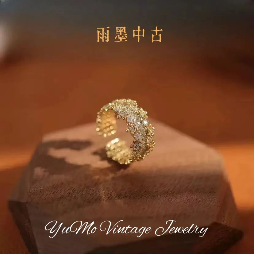 铜合金戒指 镀K金D8587法★【璀璨星河】春CODE柏格定制时尚戒指