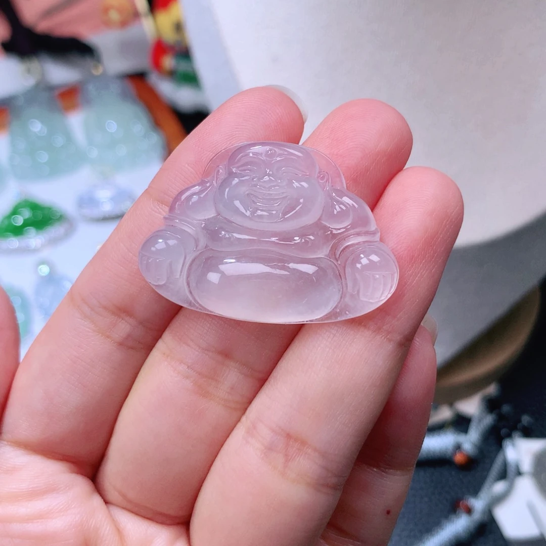 颈饰未镶嵌翡翠一刀切佛公