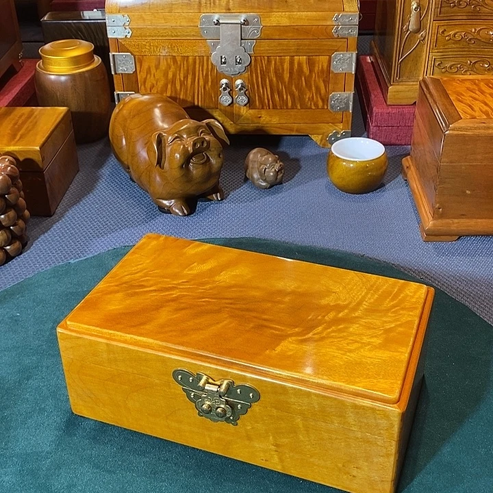 金丝楠小叶桢楠 首饰盒23*13*8