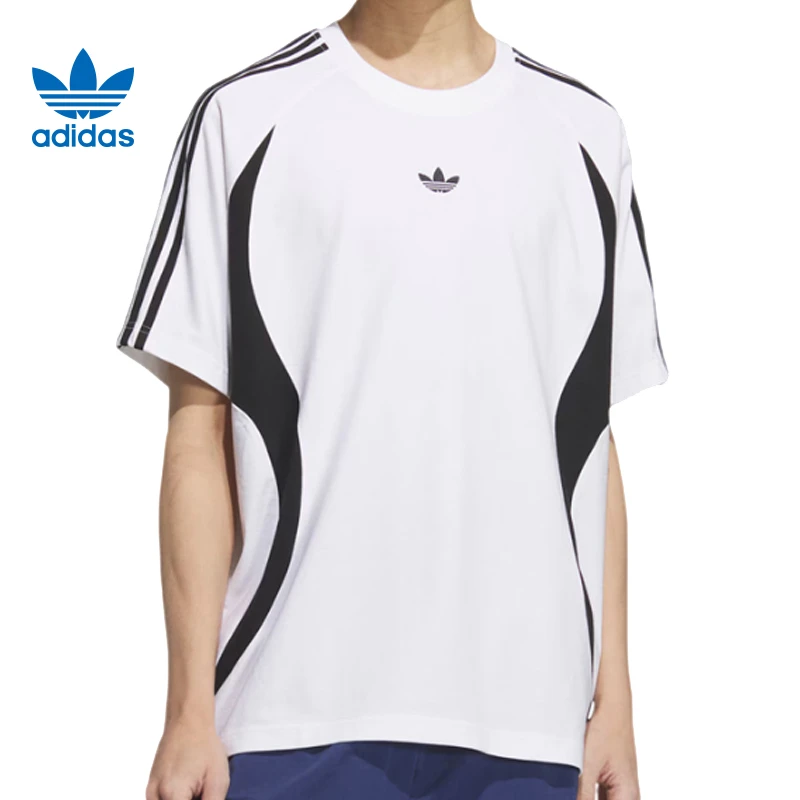 adidas阿迪达斯男子2000s TEE SS针织无领短T恤KB8966