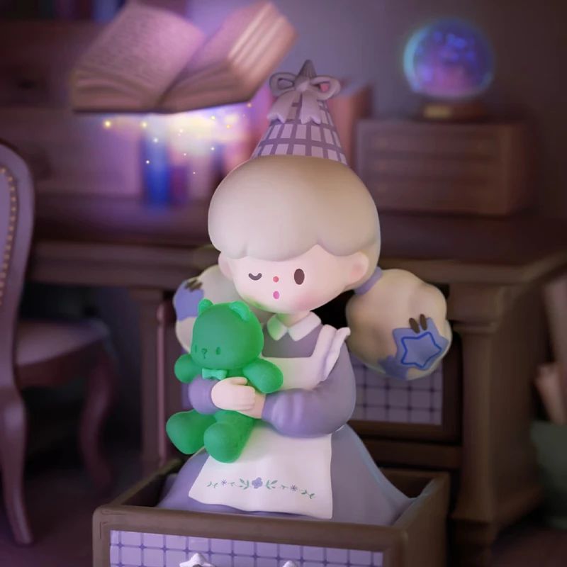 【拆盒】molinta爆米花妹妹追光系列盲盒可爱摆件潮玩