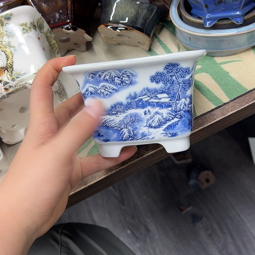 花盆紫砂590号瑕疵13/9cm