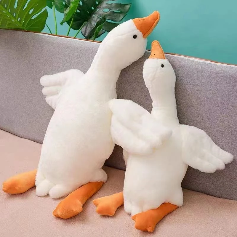 大白鹅1.3米可爱毛绒公仔玩偶玩具抱枕腰靠 有问题联系客服