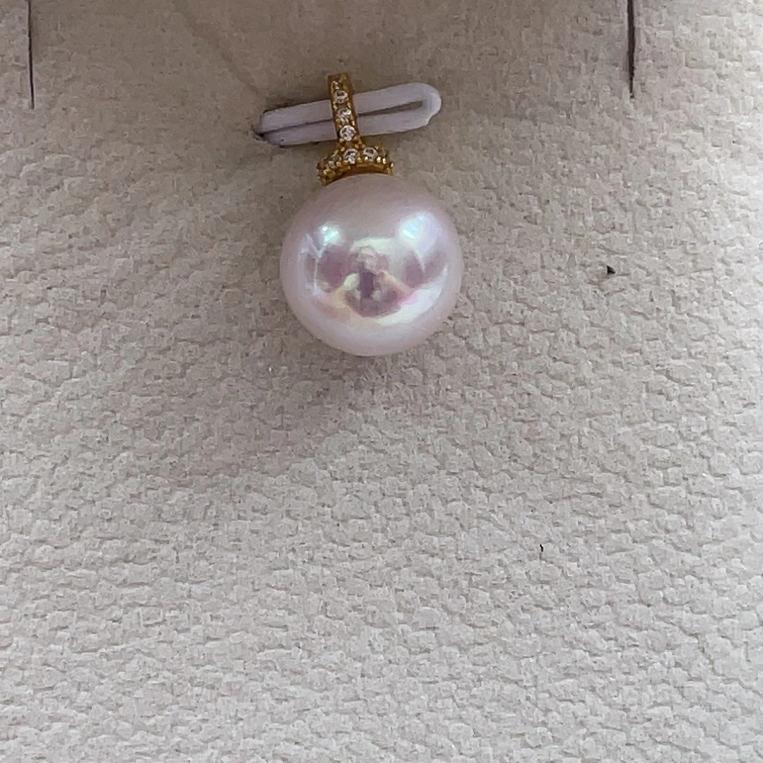 颈饰银S925镶嵌淡水珍珠