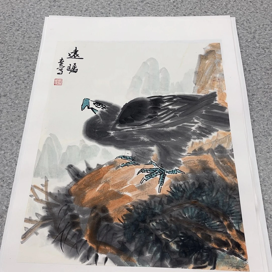 国画1.4平尺国画作品