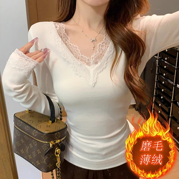 打底衫女款爆款秋冬新款洋气休闲装小众休闲衣服法式独特漂亮小衫