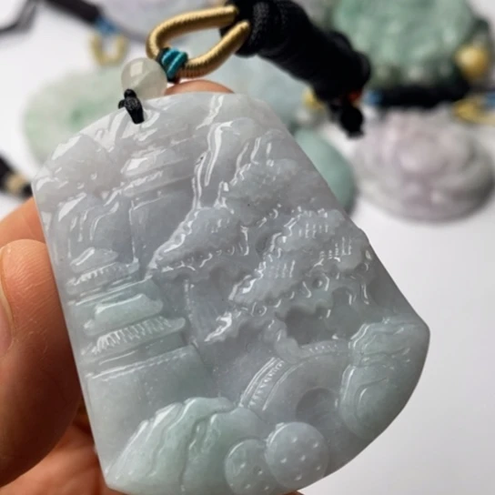 翡翠未镶嵌挂件翡翠