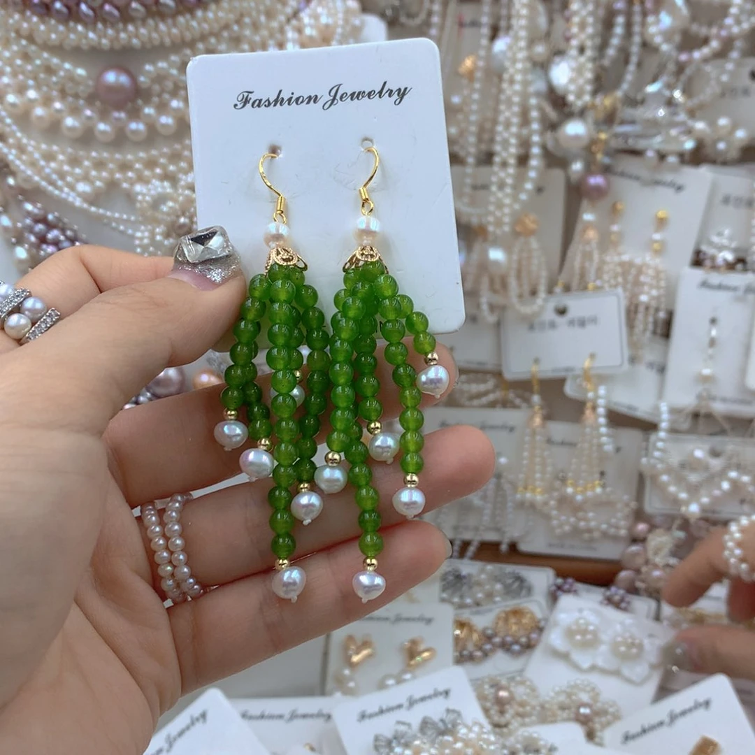 颈饰合金淡水珍珠