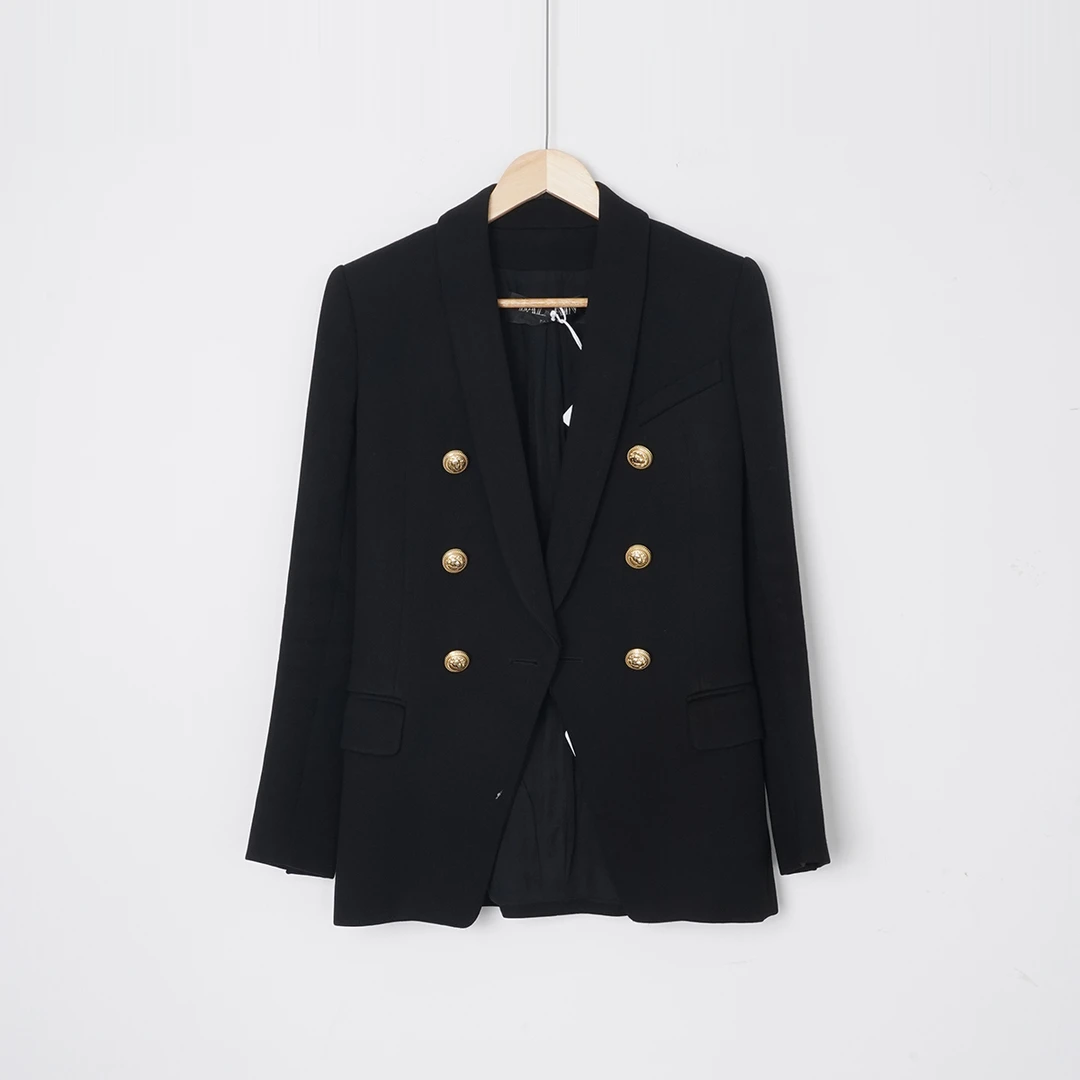 未使用 BALMAIN/巴尔曼 粘胶纤维-棉/SC1474/外套/34码