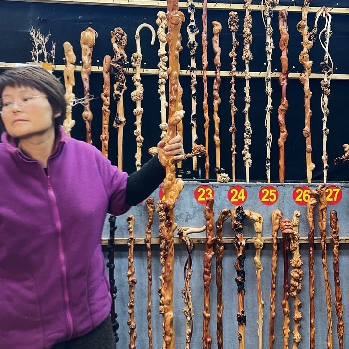 云南红果木大禅杖