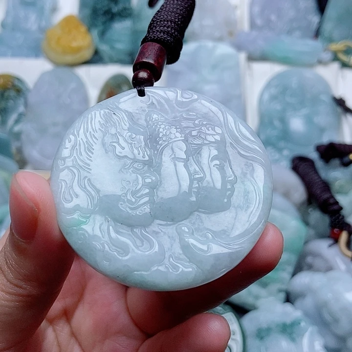 翡翠未镶嵌吊坠(不含链)翡翠
