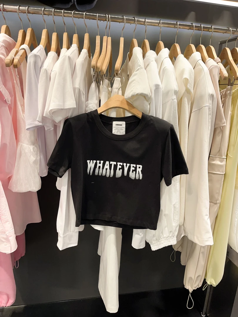 【韩国东大门代购】~N0退~影子字母T