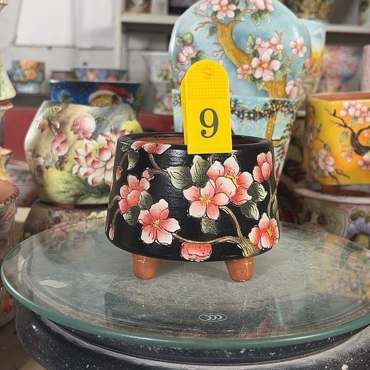 满38包邮 景德镇手绘花盆性价比超高