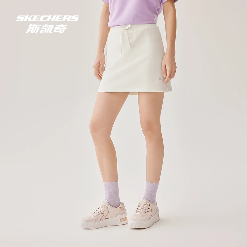 斯凯奇网球短裙超轻运动半身裙时尚休闲夏季百搭显瘦修身L225W114