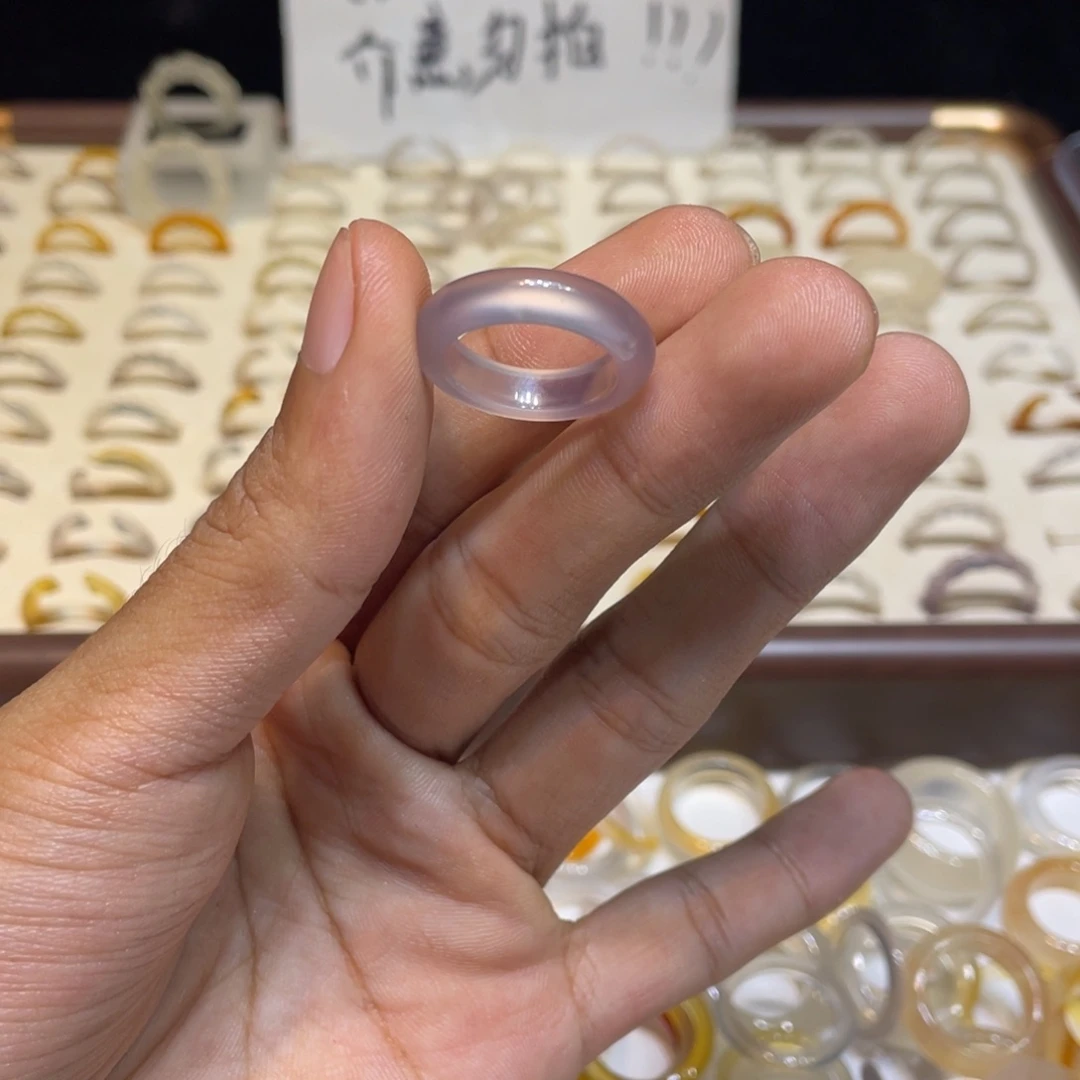 玛瑙/玉髓未镶嵌戒指37号港11