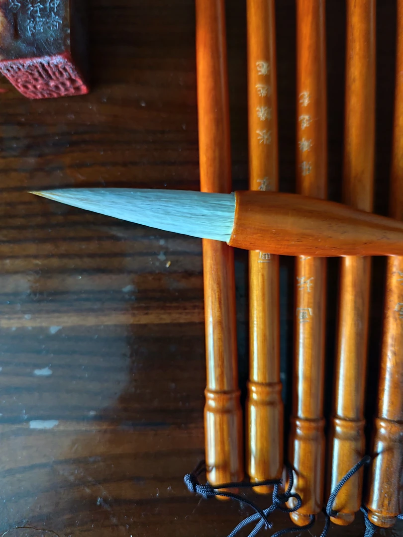 狼羊兼毫毛笔专业楷书行书隶书国画练字专用提斗笔