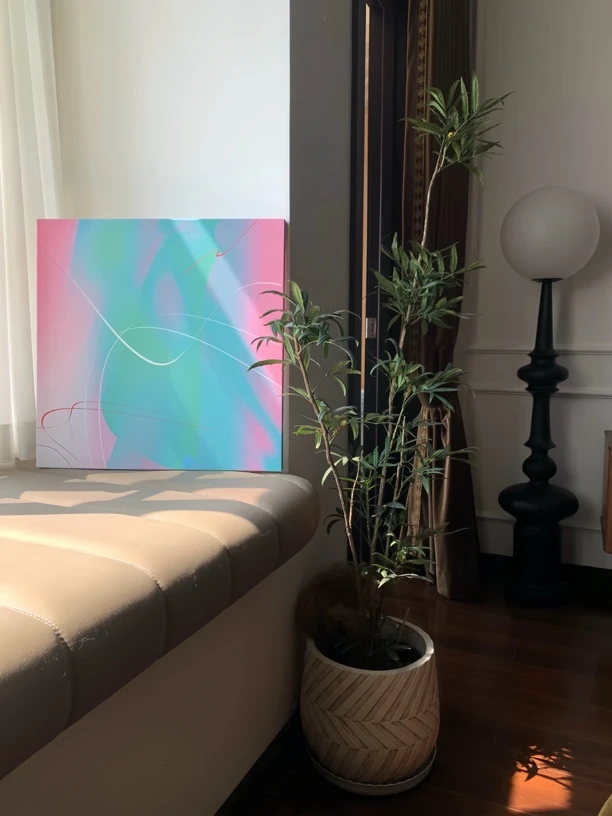 现代客厅玄关氛围艺术装饰挂画