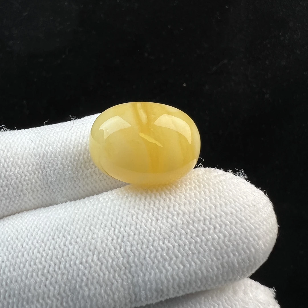Y8269天然原矿蜜蜡 鸡油黄桶珠15x19mm克抖音基地质检发货