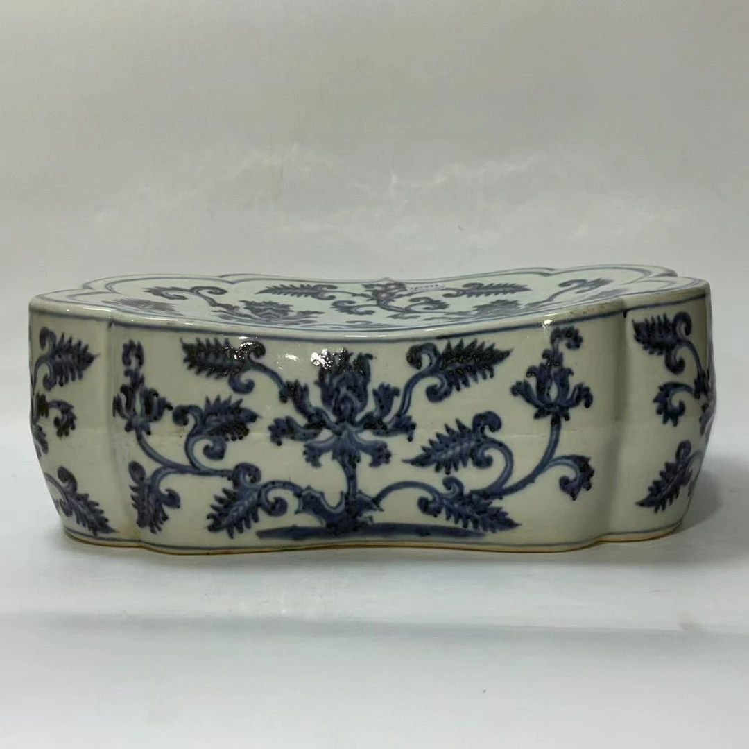 青花凤尾枕头JD2501-159