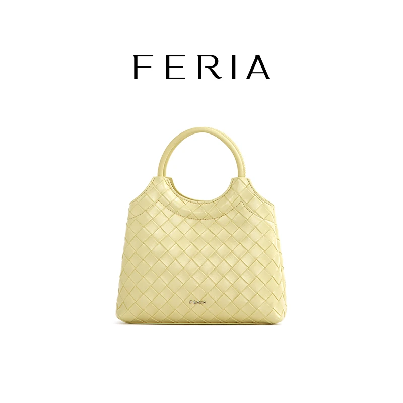 FERIA【编织手提包】FE504B214韩国小众品牌简约休闲包包