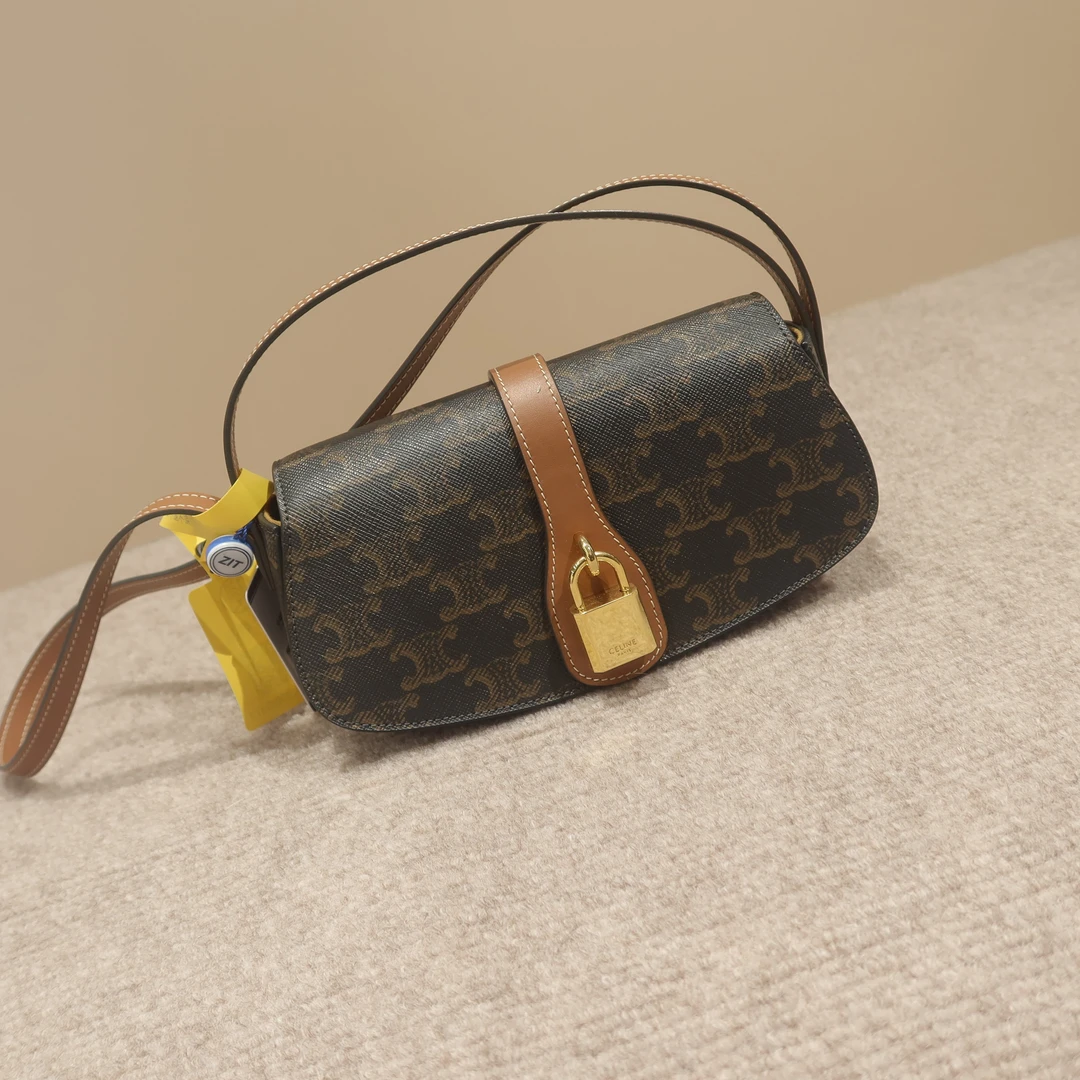 99新 Celine/思琳 老花锁头单肩包 4130306002251