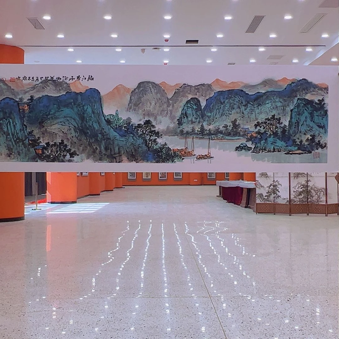 国画马景岭预展原作带授权视频合影证书