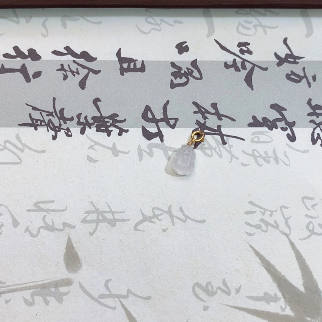 颈饰18K金镶嵌翡翠翡翠