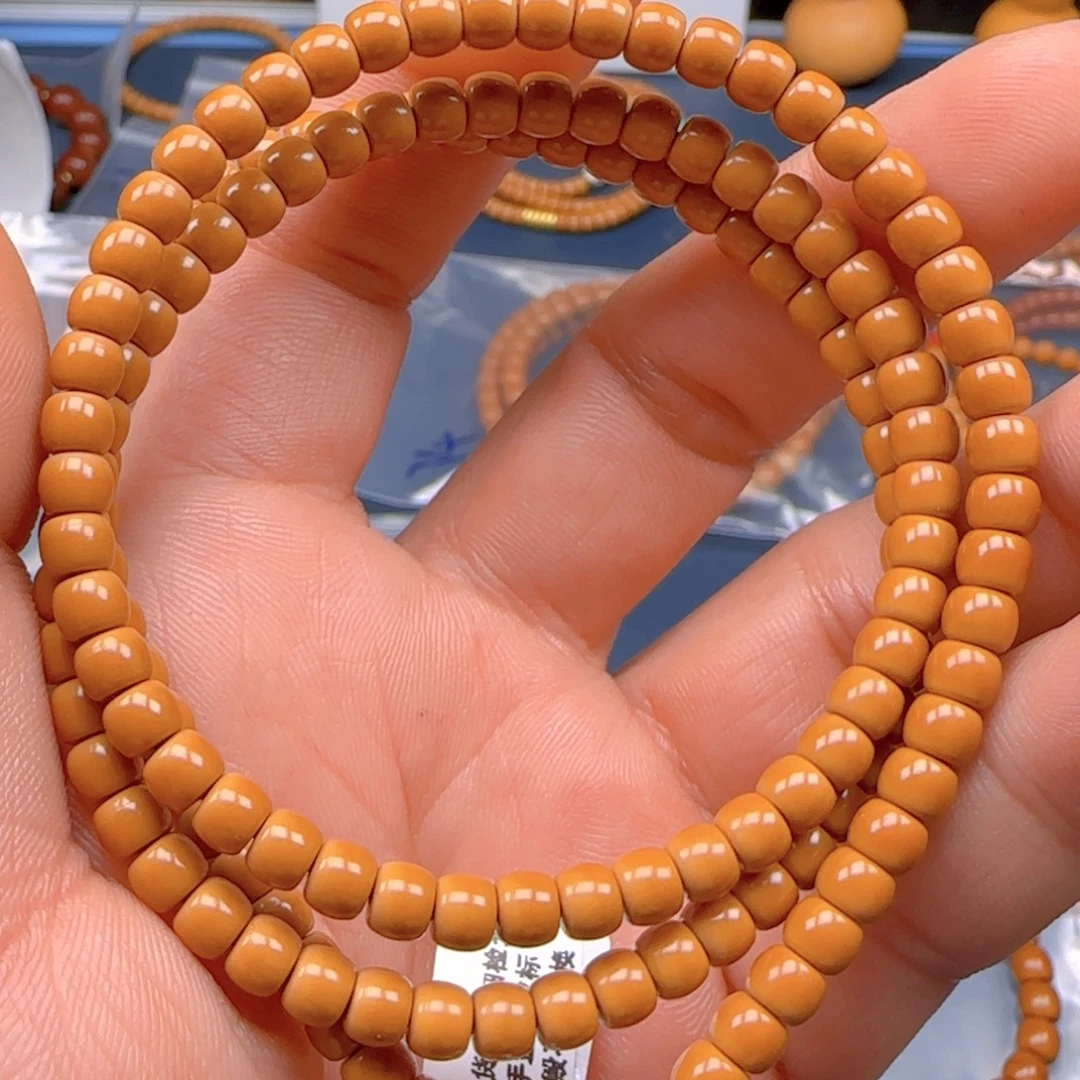 橄榄核手串老挝SSS级核尖极限弧尺寸 5.2