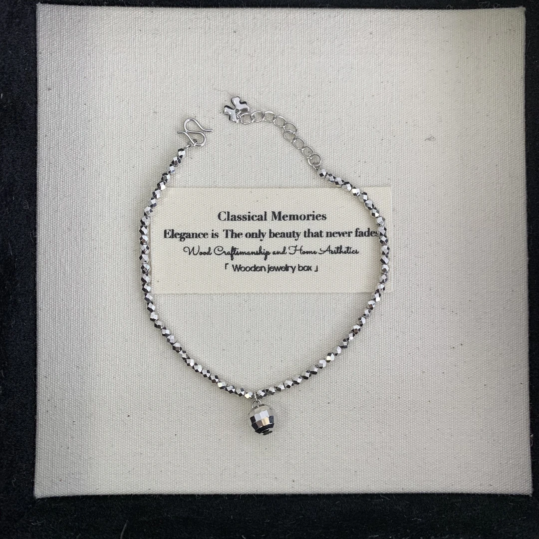 铂金pt950蹦迪珠手链