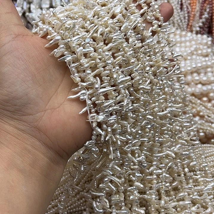 玛瑙/玉髓未镶嵌珠宝半成品一条巴洛克珍珠