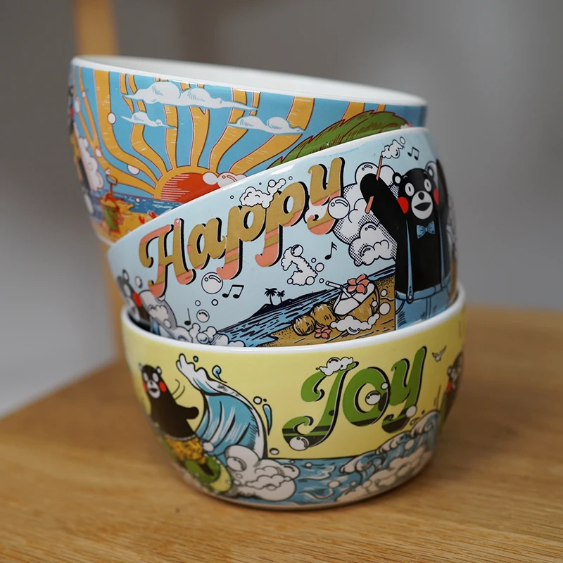 陶瓷碗（颜色与款式随机发货）