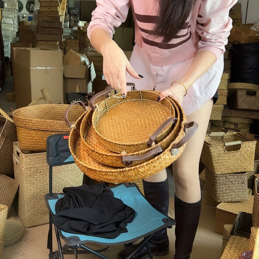 草编包/草编收纳盒微瑕疵