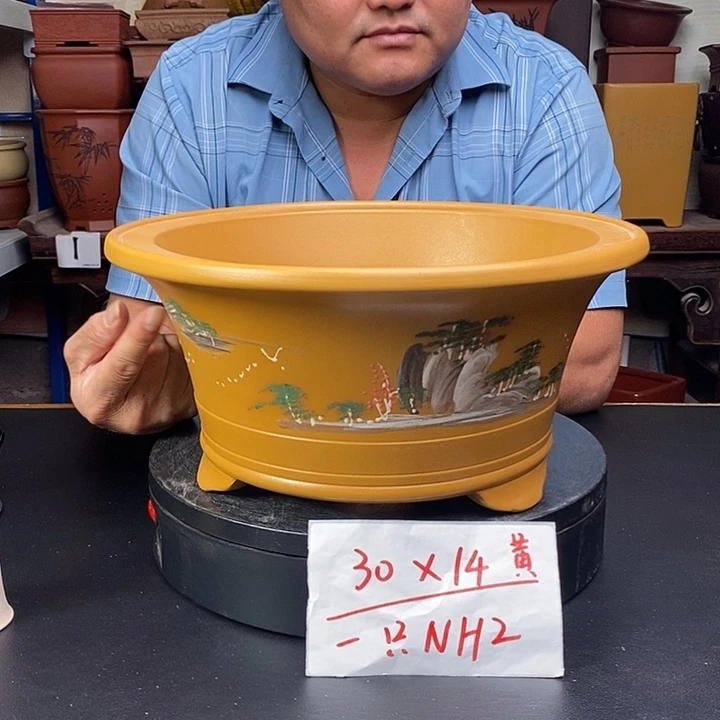 紫砂花盆货号一只NH2