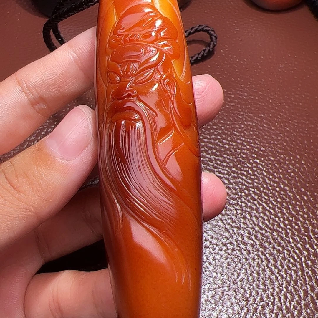 斗***翁和田玉未镶嵌颈饰