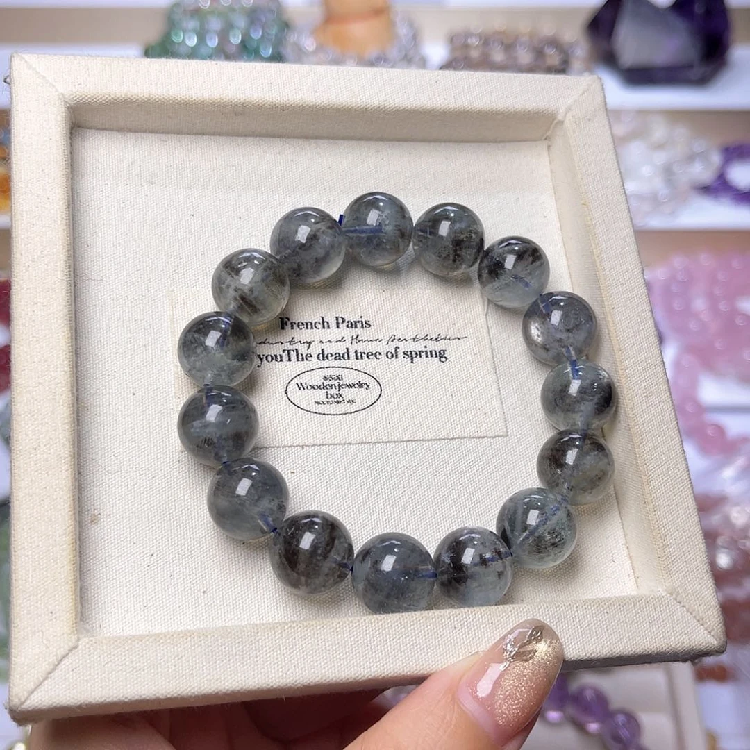 水晶手串未镶嵌想****猪水晶13mm