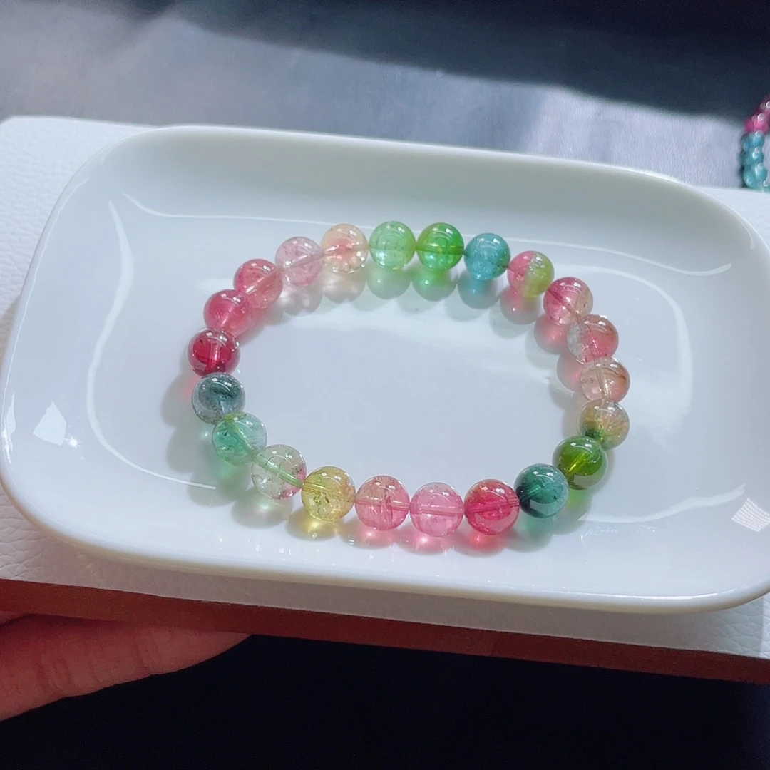未镶嵌手链碧玺8.8mm左右
