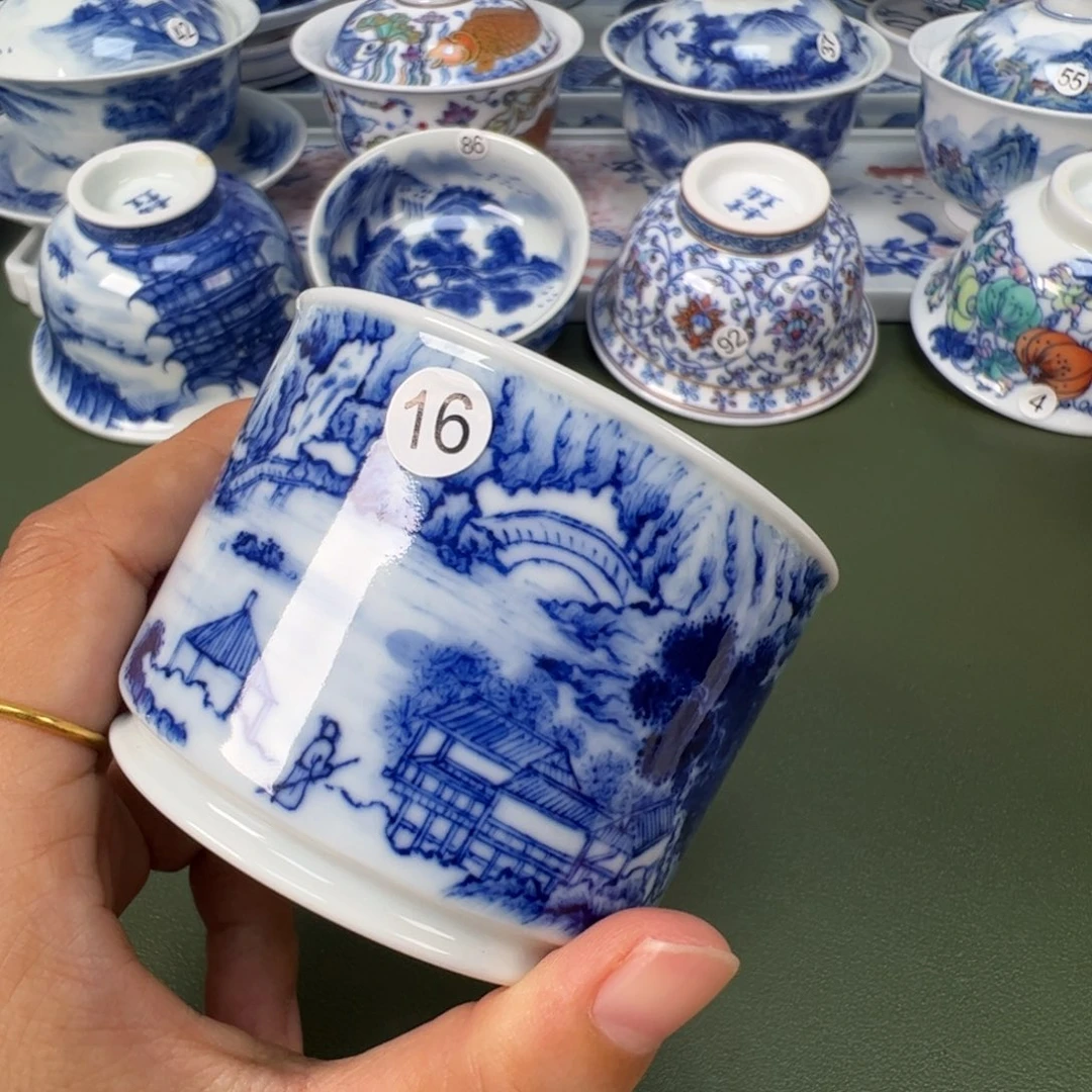景德镇纯手工纯手绘茶具木木16