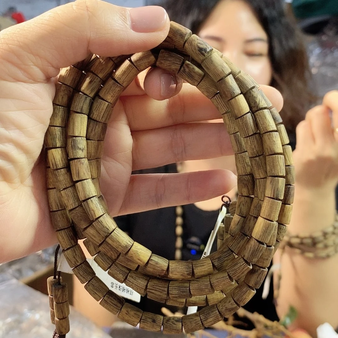 手串沉香棋楠桶珠长串0.6/16克+多样性发一