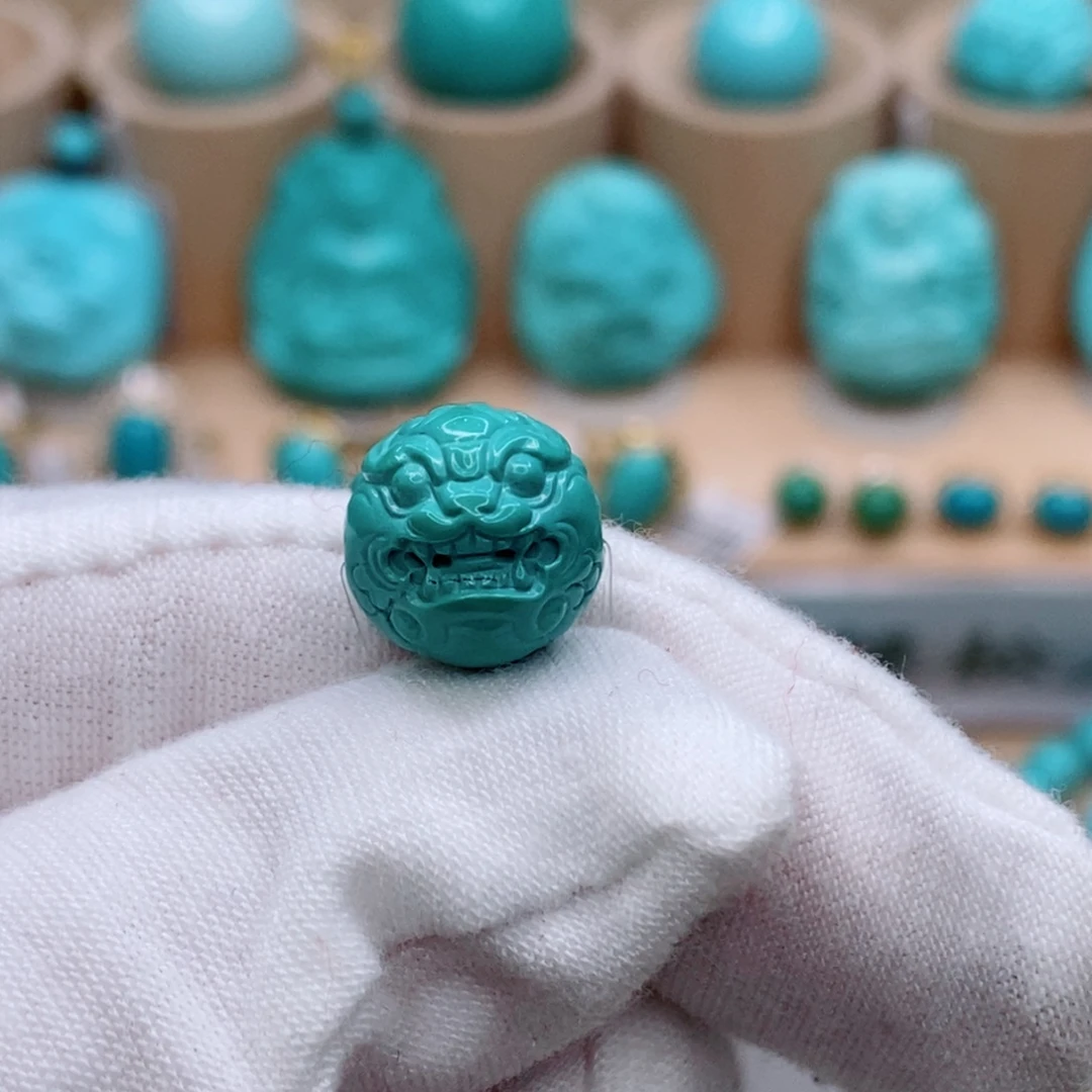 绿松石未镶嵌珠宝奇石12mm