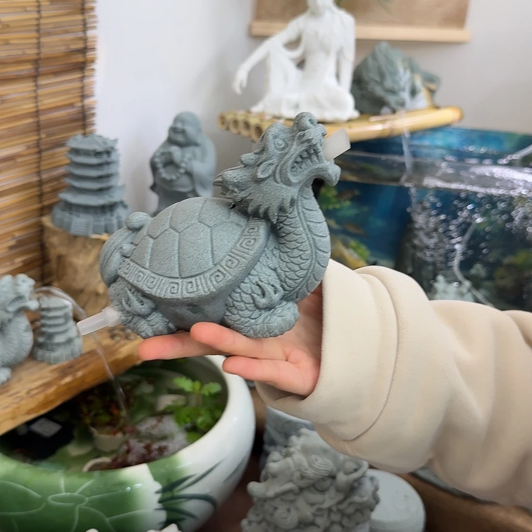 石材青砂石流水龙龟