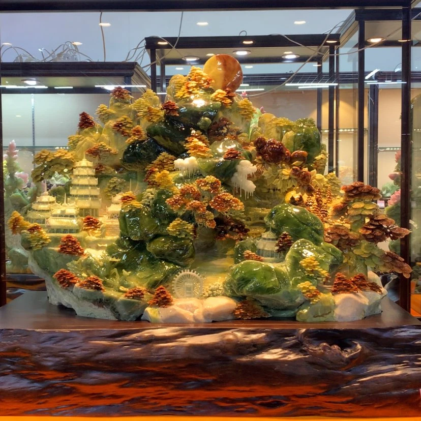 【闪购商品】未镶嵌蛇纹石玉摆件覆膜