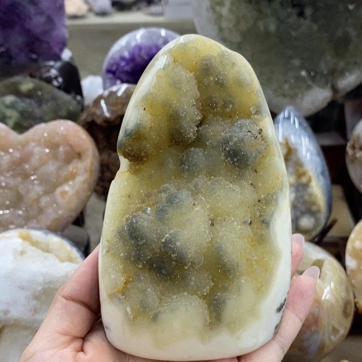 未镶嵌紫晶珠宝半成品