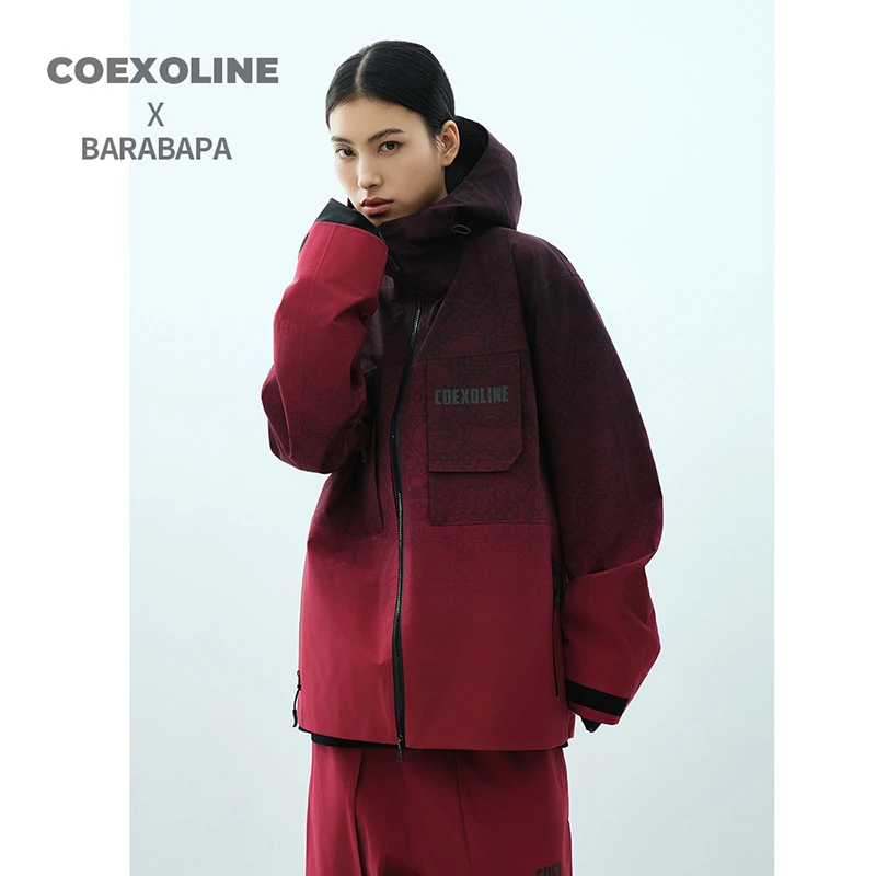 【大博专属】COEXOLINExBARABAPA联名款耐磨两万次防风男女滑雪服