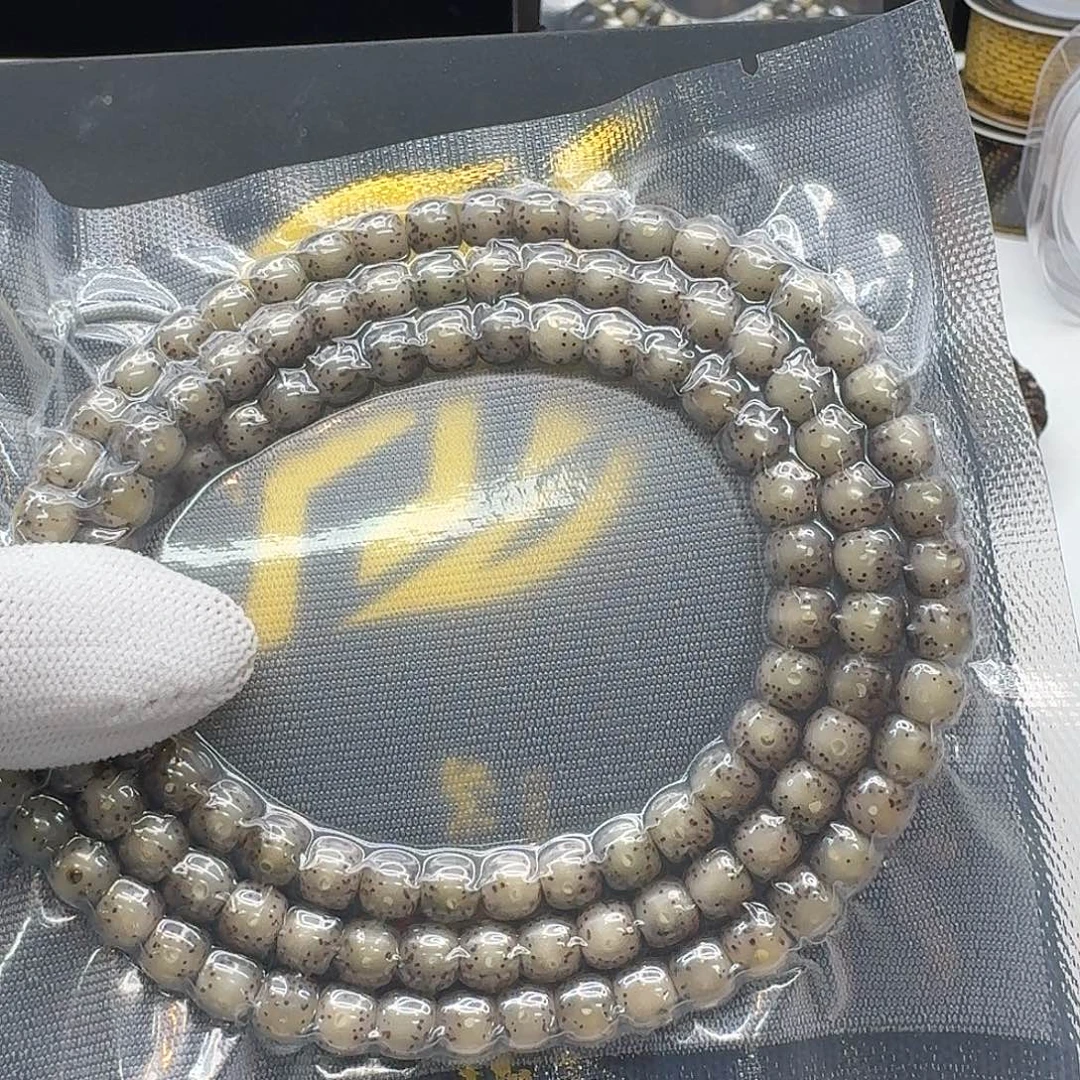 吊坠星月菩提122一物一图冰糖月留白针尖星7左右108