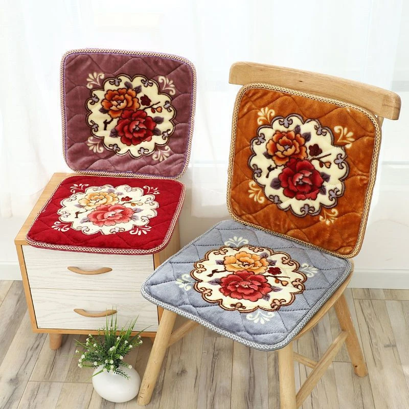 冬季毛绒椅子垫加厚坐垫