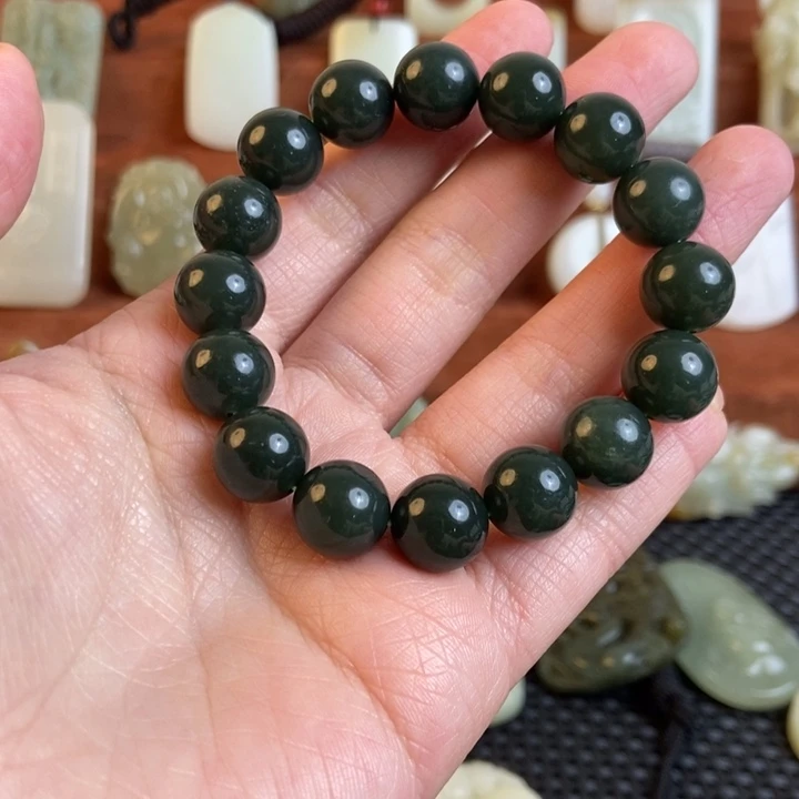 和田玉未镶嵌手链