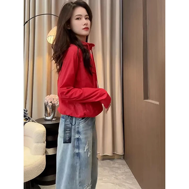 高级感时尚工装短款防晒衣外套女夏季2025新款美式超火透气防晒服